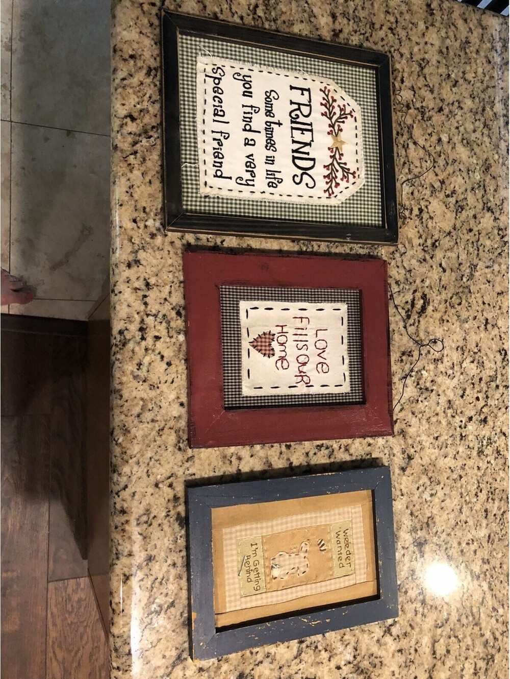 Lot Of 3 Rustic Antique Looking Wall Decor Pieces